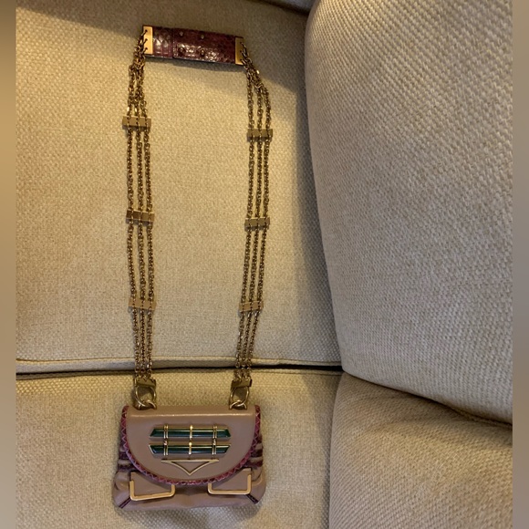 Authentic Chloe Crossbody. NWT. Light purple with dark purple & green accents. - Picture 2 of 12